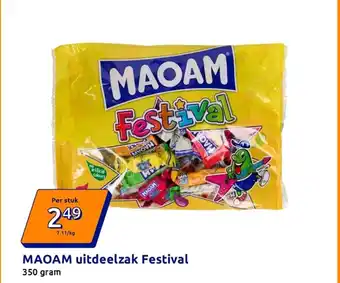 Action MAOAM uitdeelzak Festival aanbieding