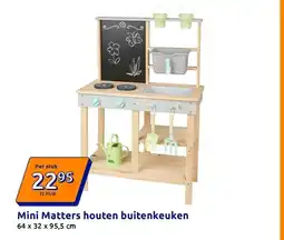 Action Mini Matters houten buitenkeuken aanbieding