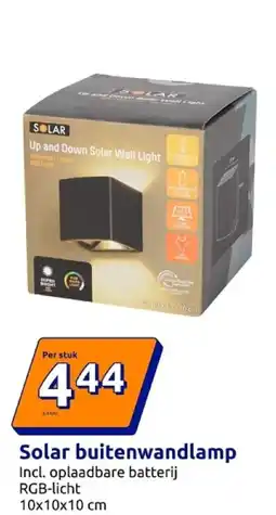 Action Solar buitenwandlamp aanbieding