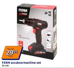 Action FERM accuboormachine set aanbieding