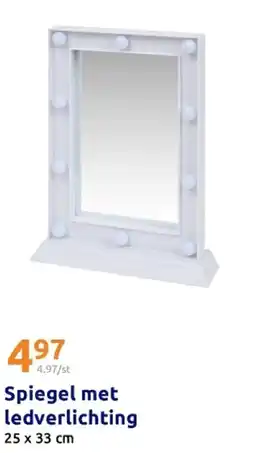 Action Spiegel met ledverlichting aanbieding