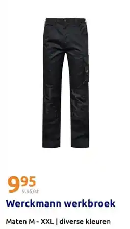 Action Werckmann werkbroek aanbieding