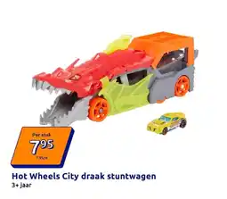 Action Hot Wheels City draak stuntwagen aanbieding