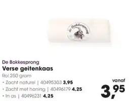 Hanos De Bokkesprong Verse geitenkaas aanbieding