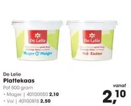 Hanos De Lelie Plattekaas aanbieding