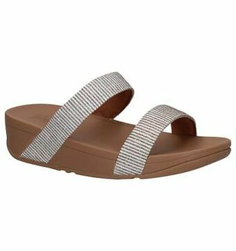 Torfs FitFlop Lottie Glitter Stripe Ecru Slippers aanbieding