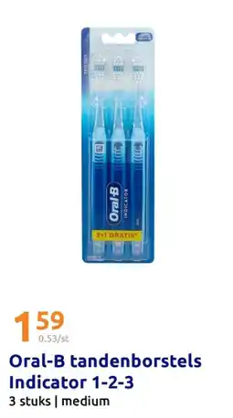 Action Oral-B tandenborstels Indicatoг 1-2-3 aanbieding