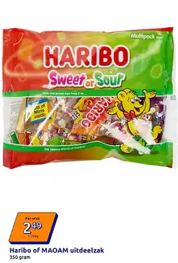 Action Haribo of MAOAM uitdeelzak aanbieding