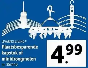 Lidl Plaatsbesparende kapstok of minidroogmolen aanbieding