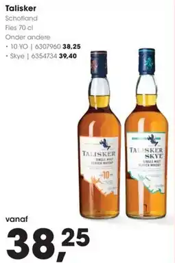Hanos Talisker aanbieding