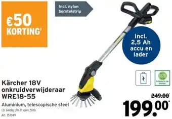 Kärcher 18V onkruidverwijderaar WRE18-55