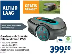 GAMMA Gardena robotmaaier Sileno Minimo 250 aanbieding