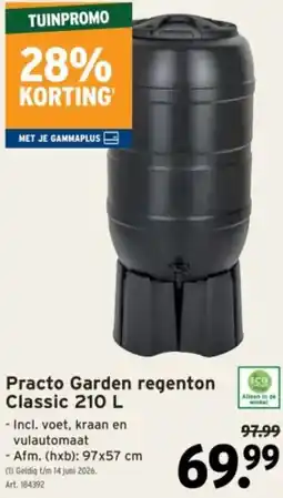 GAMMA Practo Garden regenton Classic aanbieding