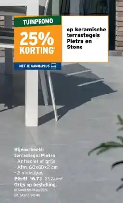 GAMMA Terrastegel Pietra aanbieding