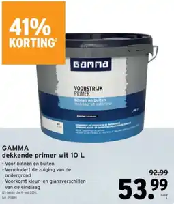 GAMMA GAMMA dekkende primer wit aanbieding