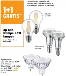 GAMMA Philips LED lampen aanbieding