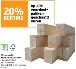GAMMA Voordeel-pakken geschaafd vuren aanbieding