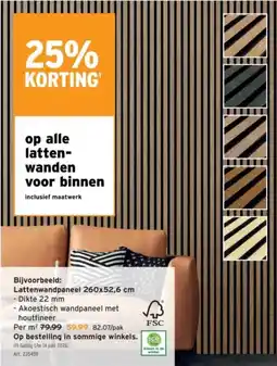 GAMMA Lattenwanden voor binnen aanbieding