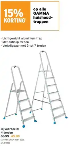 GAMMA GAMMA huishoudtrappen aanbieding