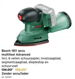 GAMMA Bosch 18V accu multitool Advanced aanbieding