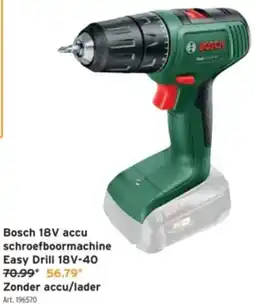 GAMMA Bosch 18v accu schroefboormachine Easy Drill 18V-40 aanbieding