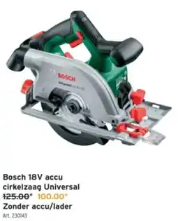GAMMA Bosch 18v accu cirkelzaag Universal aanbieding