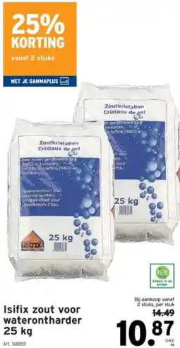 GAMMA Isifix zout voor waterontharder aanbieding