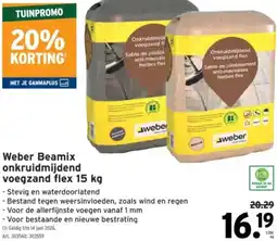 GAMMA Weber Beamix Onkruidmijd voegzand flex aanbieding