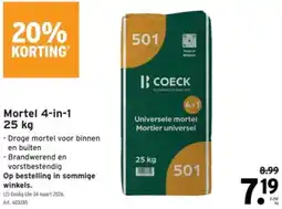 GAMMA Mortel 4-in-1 aanbieding