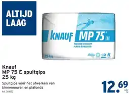 GAMMA Knauf MP 75 E spuitgips aanbieding