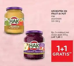 Alvo Hak groenten en fruit in pot assortiment aanbieding