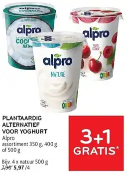 Alvo Alpro Plantaardig alternatief voor yoghurt aanbieding
