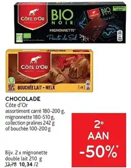 Alvo Chocolade Côte d'Or aanbieding