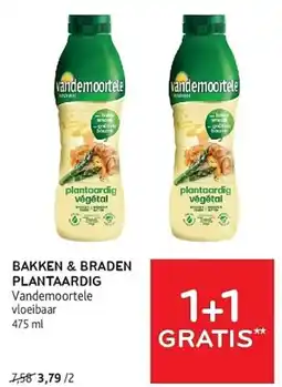 Alvo Bakken & braden plantaardig Vandemoortele aanbieding