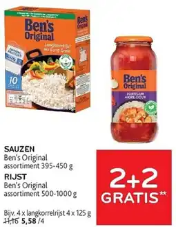 Alvo Ben's Original Sauzen of rijst aanbieding