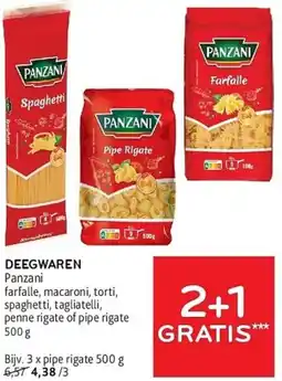 Alvo Panzani Deegwaren aanbieding