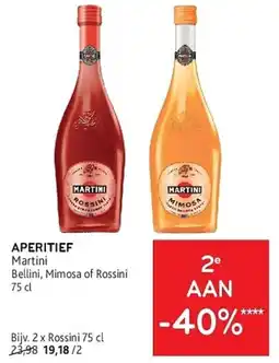 Alvo Martini Aperitief aanbieding