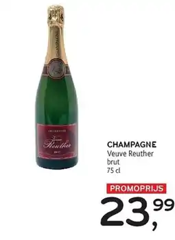 Alvo Veuve Reuther Champagne aanbieding
