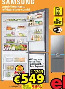ElectroStock SAMSUNG combi koelkast / réfrigérateur combi aanbieding