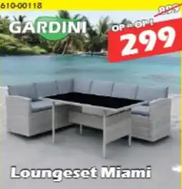 iTEK Gardini Loungeset Miami aanbieding