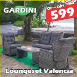 iTEK Gardini Loungeset Valencia aanbieding