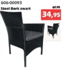 iTEK Stoel Bork zwart aanbieding
