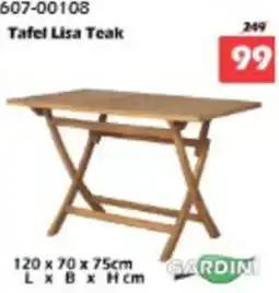 iTEK Tafel Lisa Teak aanbieding