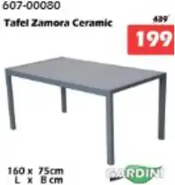 iTEK Tafel Zamora Ceramic aanbieding