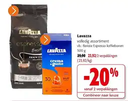 Colruyt Lavazza volledig assortiment aanbieding