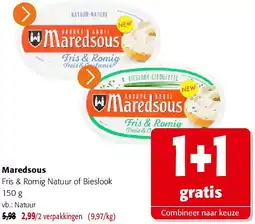 Colruyt Maredsous Fris & Romig Natuur of Bieslook 150 g aanbieding