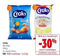 Colruyt Croky alle chips 200 g aanbieding