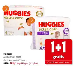 Colruyt Huggies Luiers maat 4 33 stuks aanbieding