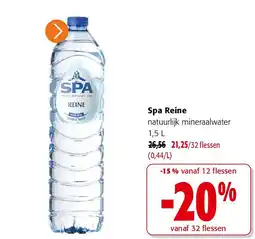 Colruyt Spa Reine natuurlijk mineraalwater 1,5 L aanbieding