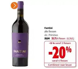 Colruyt Fantini alle flessen aanbieding